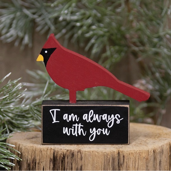 *Wooden Cardinal on “I Am Always With You” Base - Picture 13 of 13